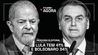 Pesquisa eleitoral: diferença entre Lula e Bolsonaro cai para 7 pontos