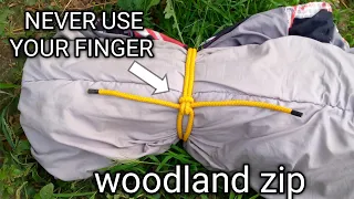The woodland zip tie :Never use your finger to hold a knot again |😂#how @sajjad12455
