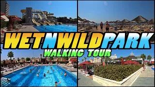WET' N WILD PARK Walking Tour - Aska Lara Resort and Spa - Antalya - Turkey (4k)