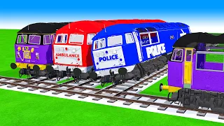 電車アニメ | 4 Trains Running On Risky Railway Tracks | 電車アニメ | railroad crossing fumikiri train #1