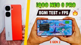 iQOO Neo 9 Pro Bgmi Pubg gaming Test, graphics settings | iqoo neo 9 pro 5g bgmi battery test