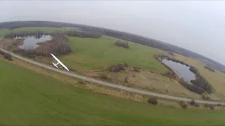 ZOHD DART 250G  RunCam Hybrid 4K FPV Flying behind a glider Lightning 1500