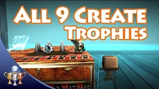 LittleBigPlanet 3 - All 9 Create Trophies - I Am Invincible, Cartographer, They Can Swim & More