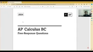 AP Calculus BC 2024 FRQ Solutions Attempt