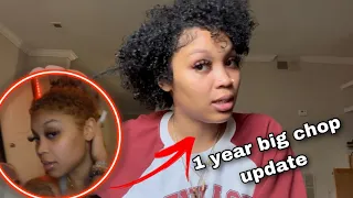 1 YEAR BIG CHOP GROWTH UPDATE, COMING BACK FROM FLORDIA | VLOGMAS DAY 8