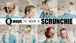 8 cute SCRUNCHIE hairstyles! | Twist Me Pretty