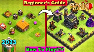 HOW TO PLAY CLASH OF CLANS??? || BEGINNER'S GUIDE FOR CLASH OF CLANS IN HINDI 2023