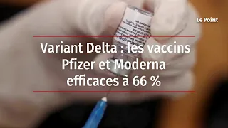 Variant Delta : les vaccins Pfizer et Moderna efficaces à 66 %