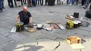 DARIO ROSSI DRUMMER -full set- Firenze, Piazza della republica 09-04-16