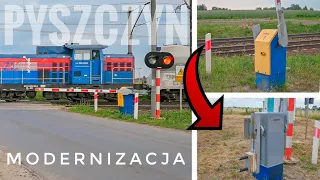 [WIELKA SKŁADANKA Z MODERNIZOWANEGO PRZEJAZDU KOLEJOWEGO] SSP Pyszczyn - wymiany rogatek (MEGA RP1!)