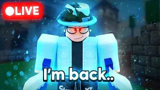 🔴LIVE Roblox Bedwars IM BACK.. Update Day! 🥳CUSTOMS For Kits!🥳