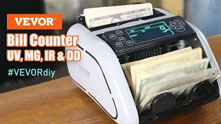 VEVOR Bill Counter Machine, with UV, MG, IR and DD Counterfeit Detection