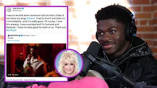 Lil Nas X Gets Emotional Seeing Dolly Parton's Tweet About His “Jolene” Performance