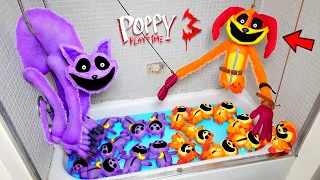 All Poppy Playtime 3 - CATNAP VS  DOGDAY (Bath Party) Smiling Critters - FULL Gameplay