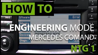 HOW TO: Access Hidden Engineer Menu & DVD IN MOTION Mercedes COMAND NTG1