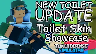 NEW TOILET UPDATE SKIN SHOWCASE | CHAD MINI | TV ELECTRO | TITAN ACCEL | TDS APRIL FOOLS UPDATE