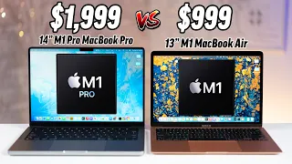 14" MacBook Pro vs M1 MacBook Air - Worth $1,000 MORE? 🤔