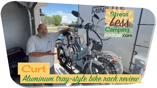 Curt aluminum tray style bike rack review with Lectric eBikes