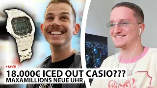 Justin reagiert auf "MaxaMillion's erste ICED OUT Uhr 💎🥶" | Live - Reaktion