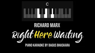 [Piano Karaoke] Right Here Waiting - Richard Marx (with Lyrics and Chords)