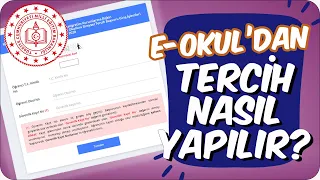 e- Okul Üzerinden LGS Tercihi