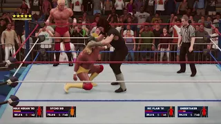 WWE 2K18 Hulk Hogan / Sid Justice vs Ric Flair / The Undertaker WWF SNME 1992  2/3