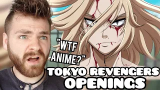 First Time Reacting to "TOKYO REVENGERS Openings & Endings" | Non Anime Fan!