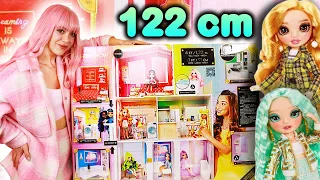 NAJWIĘKSZY DOMEK DLA LALEK RAINBOW HIGH 122 CM! 🌈🏠 WILLA Z PRAWDZIWYM JACUZZI! 💦