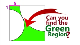 Challenging Geometry Problem with a Cool Solution: Find the Area of the Green Region