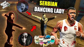 Franklin Fight with SERBIAN DANCING LADY and Save Shinchan in GTA 5 ! (GTA 5 SERBIAN DANCING LADY)