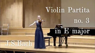 J. S. Bach Violin Partita No. 3 in E major (Menuet I & II, Bourrée, Gigue) | Performed by Eliza Moj