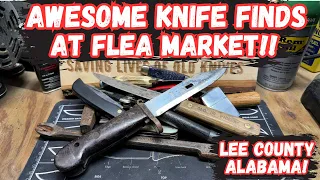 Awesome Knife Finds at Alabama Flea Market!