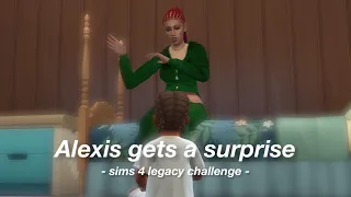 Alexis gets a surprise || Sims 4 Legacy challenge EP25 || solitasims