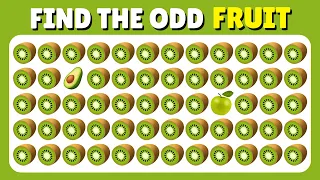 Find The ODD One Out - Fruit and Vegetable Edition  | Easy, Medium, Hard 🍎🥦🍇