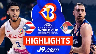 Puerto Rico 🇵🇷 vs Serbia 🇷🇸 | J9 Highlights | FIBA Basketball World Cup 2023