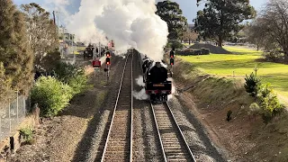 The Eureka Express departing Ballarat