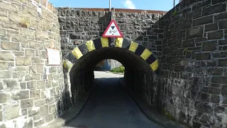 Is this the smallest railway road bridge in the UK? Llanfairfechan Promenade, Conwy Cymru Wales UK