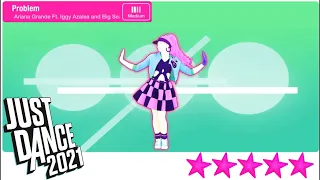 Just Dance 2021 Unlimited Problem 5 Stars + Megastar PS4 Gameplay Phone Mode