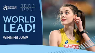 Yaroslava Mahuchikh CLEARS 2.04m! ✨ Winning clearance in Cottbus