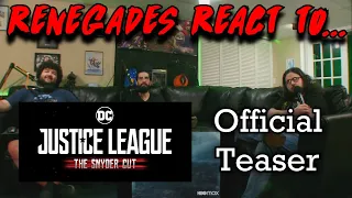 Renegades React to... Zack Snyder's Justice League | Official Teaser | HBO Max