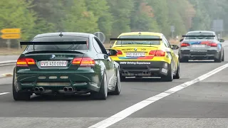 Cars Leaving Nürburgring Tankstelle - Focus RS, 600LT, WRX STI, M5 CS, M3 E92, Skyline, Civic Type-R