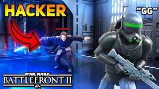 HACKER BREAKS Star Wars Battlefront 2 Heroes Vs Villains Game! Funny Moments - Battlefront 2