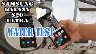 Samsung Galaxy S20 Ultra waterproof test