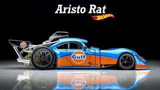 Aristo Rat X Porsche Hot Wheels Custom Aristoche Gulf Racing