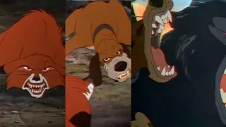 (Fox and the hound) Tod saves Copper from Bear HD