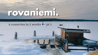skiing, northern lights, santa clause village, ice swimming | rovaniemi, finland 🇫🇮 vlog