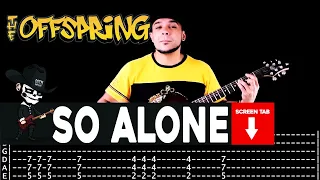 【THE OFFSPRING】[ So Alone ] cover by Masuka | LESSON | GUITAR TAB