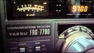 9700kHz Radio New Zealand International. Interval signal on FRG-7700