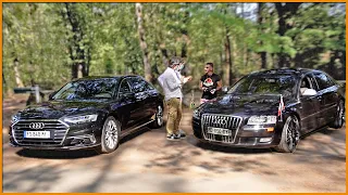 Quand L'AUDI A8 L TFSI-e RENCONTRE l'A8 Limousine de La REINE DU DANEMARK 👑 @Dylan Gautiéé