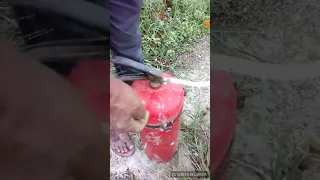 use foam tipe fire extinguisher